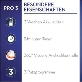 Oral-B Pro 3 3000 CrossAction blau + Aufsteckbürste