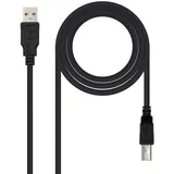 NANOCABLE USB-A auf USB-B 3 m Schwarz
