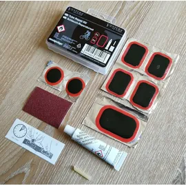 Ventura Flickzeug Set Fahrrad Reparaturset schwarz