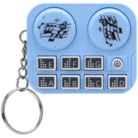 Buntes DJ -Disc -Player Schlüsselbund mit Interaktiven Soundeffekten für Musikbegeisterte aus Robustem ABS Material (Blue)
