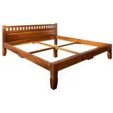 MASSIVMOEBEL24.DE Bett Akazie 180x200x90 honig lackiert Oxford 223
