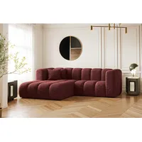 Kaiser Möbel Ecksofa L-form Sofa Grand Modular Stoff Haga und Salvador, Große Auswahl an Farben, moderner Stil, modular rot