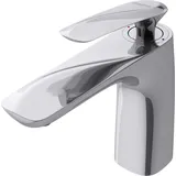 doporro Design Armatur in Silber Waschbeckenarmatur Bad 16,5 cm hoch | Silber |