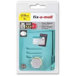 fix-o-moll Neodym Magnete Scheiben selbstklebend 19mm