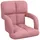 vidaXL Bodenstuhl Rosa Samt 58 x 62 x 58 cm Rosa mit Kissen