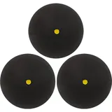 Sanfly Squashbälle, 3 Stück, Professioneller Gummi-squashball Für Squashschläger, Einzelner Roter, Blauer Und Gelber Punkt, Schneller Speedball Für Anfänger