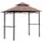 Outsunny Grillpavillon 2,05 x 1,48 x 2,52 m inkl. 4 Seitenteile Kaffeebraun/Schwarz