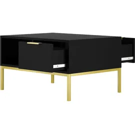 petits-meubles Couchtisch Seattle Schwarz 80 x 45,4 x 60 cm