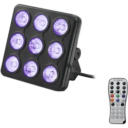 LED Party Panel RGB+UV - Farbwechsel mit Musiksteuerung und eingebauten Programm...