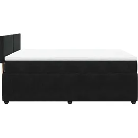 vidaXL Boxspringbett 140 x 200 cm Schwarz