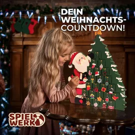 DEUBA Adventskalender Weihnachtsmann zum Befüllen 24 Türchen