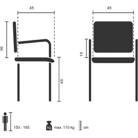 HJH Office SOMOS V Kunstleder Schwarz