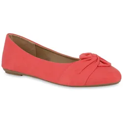 Damen Klassische Ballerinas in Coral