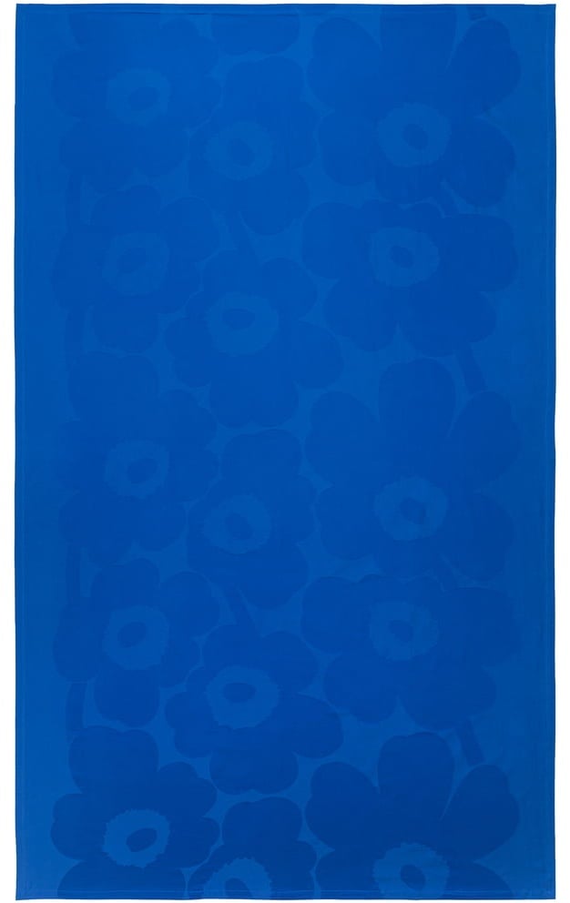 Marimekko - Unikko Tischdecke, 140 x 250 cm, dunkelblau / blau