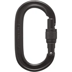 Black Diamond Oval Keylock Scrwgt Carabiner black (BLAK) OS