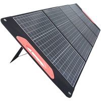 Mobisolar faltbares Solarpanel tragbares monokristallines Solar-Ladegerät für Kraftstation Caravan Boot Camping Camper 12 V Auto Off-Grid Home RV Akku mit USB- DC-Ausgängen (150W, Mono Perc Design)