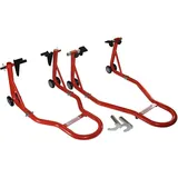 Citomerx Motorrad Ständer Heber Hebebühne Set vorne/hinten, 2 Stück