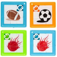 IDENA Partyspaß Schiebepuzzles, 4 Stück