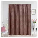 vidaXL Verdunkelungsvorhang mit Haken Samt Antik-Rosa 290 x 245 cm