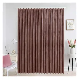 vidaXL Verdunkelungsvorhang mit Haken Samt Antik-Rosa 290 x 245 cm