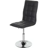 Esszimmerstuhl Hhg 272, Stuhl Küchenstuhl, Höhenverstellbar Drehbar, Kunstleder Grau