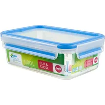 Emsa Frischhaltedose rechteckig blau 19,7 x 13,6 cm 1 l