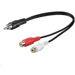 MicroConnect Audio-Splitter - RCA männlich zu RCA weiblich