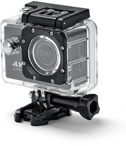 Action-Cam mit 4K-Auflösung - Schwarz - Schwarz