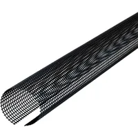 Inefa Laubschutzgitter Dachrinnen Laubschutz, PVC 100-125mm, 3m, Schwarz Laubfang