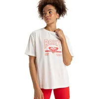 Roxy Essential Energy Timeless Kurzarm-t-shirt - Egret - L