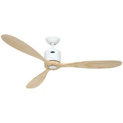 Deckenventilator Aeroplan Eco 132 - Lack Weiß / Holz Natur
