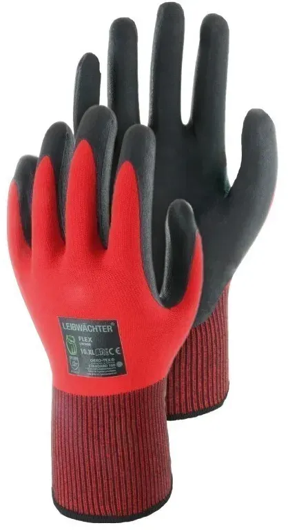 LEIBWÄCHTER Arbeitsschutzhandschuhe Flex | 12 Paar | Größe 10