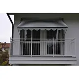 Angerer Klemmmarkise Exklusiv 250 cm hellgrau/schwarz/weiß