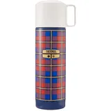 Thermos REVIVAL BEVERAGE BOTTLE 0,50l, retro blue, Isolierflasche rot mit Trinkbecher, 18 h heiß / 24 h kalt, spülmaschinenfest, absolut dicht, BPA-frei