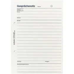 herlitz Gesprächsnotizblock A5 50 Blatt