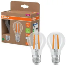 Osram lighting Osram LED Classic A 60, Filament, EEK A, 3,8 W, 806 lm, E27, kaltweiß, klar, 2er Pack
