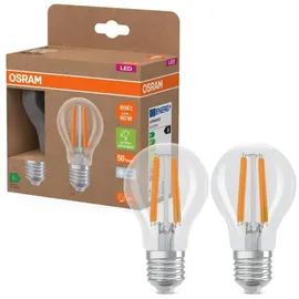 Osram lighting Osram LED Classic A 60, Filament, EEK A, 3,8 W, 806 lm, E27, kaltweiß, klar, 2er Pack