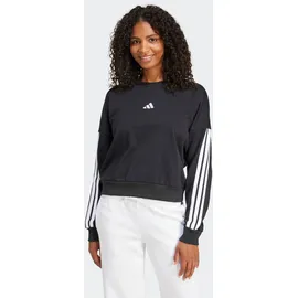 adidas Essentials 3-Streifen French Terry Sweatshirt Black / White L