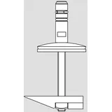 Pressalit Universal-Scharnier DE4999 Edelstahl, für WC-Sitz I-Can, mit lift-off, Montage von oben