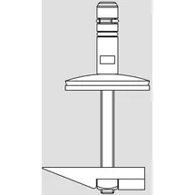 Pressalit Universal-Scharnier DE4999 Edelstahl, für WC-Sitz I-Can, mit lift-off, Montage von oben