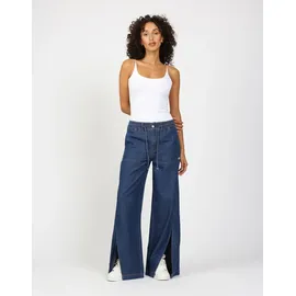 Gang Weite Jeans 94PAIGE WIDE mit eingesetztem Seitenstreifen blau 28