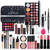 27St Schminkkasten Make-Up Set, Professionelles Kosmetische Schmink Set mit Lidschatten Lippengloss Rouge Concealer Usw, Multifunktions Kosmetik Produkte für Teenager-Mädchen Frauen#4