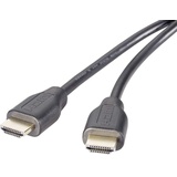 SpeaKa Professional HDMI Anschlusskabel HDMI-A Stecker, HDMI-A Stecker 1.00 m Schwarz SP-9021120 Audio Return Channel, vergoldete Steckkontakte Black [1x HDMI-Stecker 1 m, HDMI), Video Kabel
