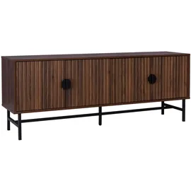 sweeek TV-Möbel Lowboard 160 x 39 x 60 cm Nussbaumfarben Holz