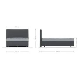 DeLife Dream-Well 120 x 200 cm H2/H3 silbergrau 