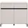 INOSIGN Marron 106 x 90 x 40 cm Schwarz / Weiß