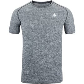 Odlo Essential Seamless Kurzarm Laufshirt, Grey Melange, S