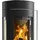 Justus Meva Stahl schwarz/Abdeckplatte Glas