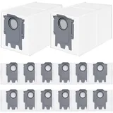 bluearks 14 Stück Staubbeutel für Roborock Q Revo/Saros 10/10R/S8 MaxV/QV 35A/Qrevo S5V/QV35S/Z70/Qrevo/S/Qrevo Pro/Plus/MaxV/Master/Curv/Edge/S5X/Qrevo Edge S5A/Qrevo Slim