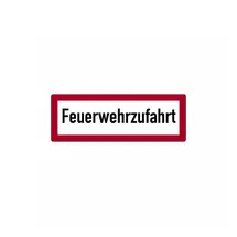 König Werbeanlagen Schild Feuerwehrzufahrt gemäß DIN 4066 21 x 59,4 cm
